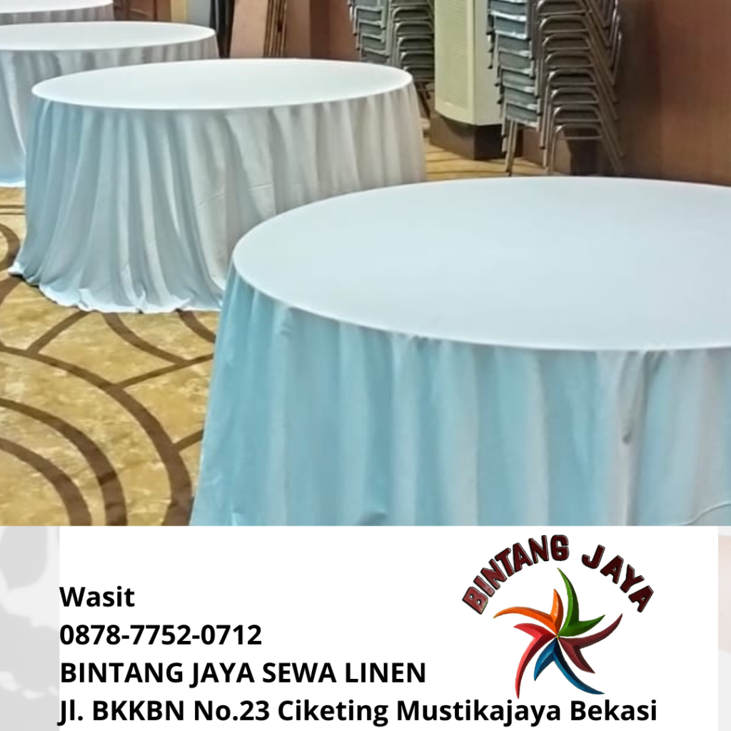 Sewa Taplak Meja Cover Putih Polos Event Ramadhan Jakarta 