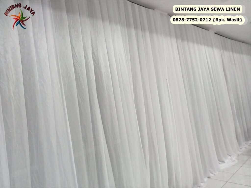 Jasa Sewa Tirai Putih Bersih Seperti Baru Melayani Area Jakarta