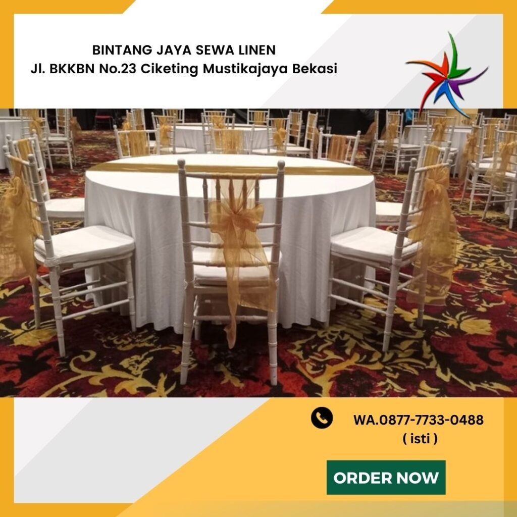Menyewakan Kursi Kayu Model Tiffany Putih Area Jakarta Free Ongkir