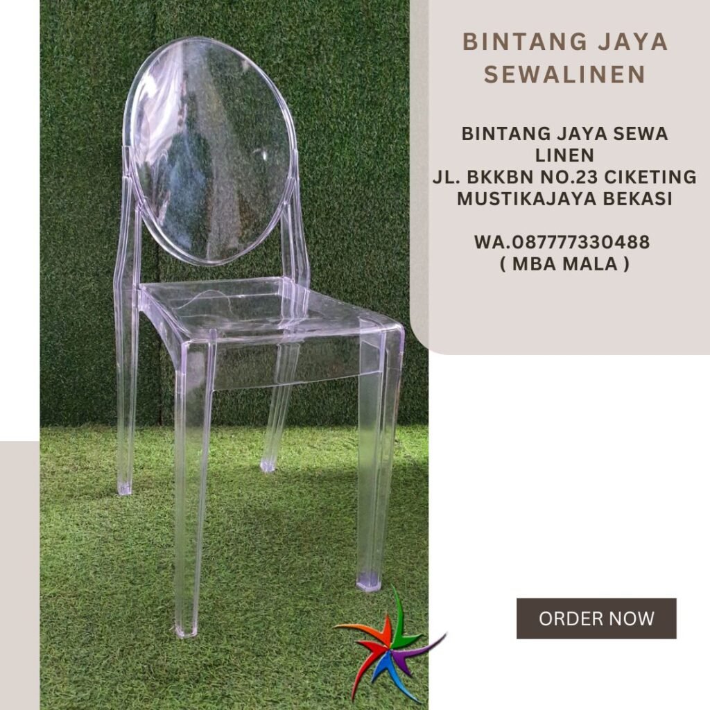 Menyewakan Kursi Ghost Acrylic Area Karawang Timur Harga Murah Layanan Cepat