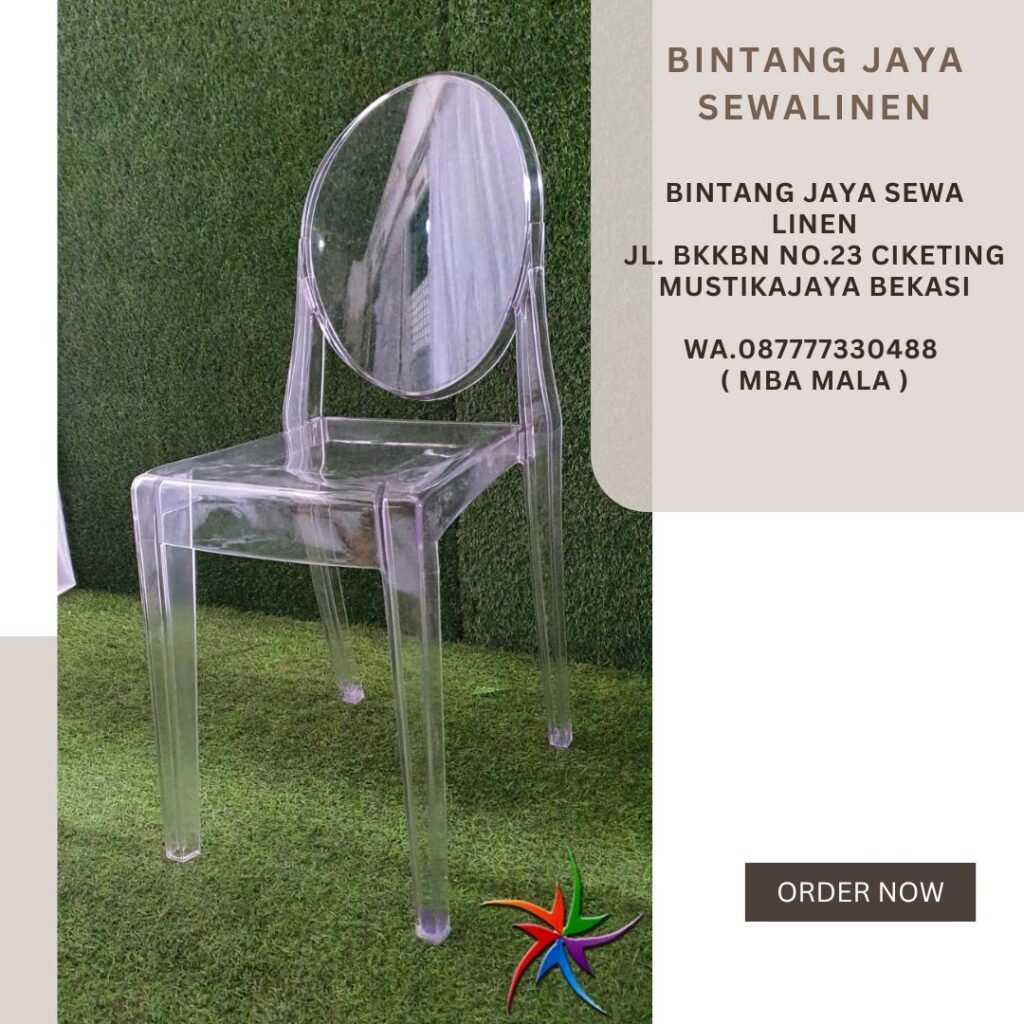 Menyewakan Kursi Ghost Acrylic Area Karawang Timur Harga Murah Layanan Cepat