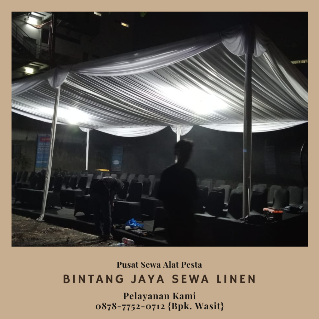 Sewa Tenda Area Terdekat Jakarta Dekorasi Serut Putih