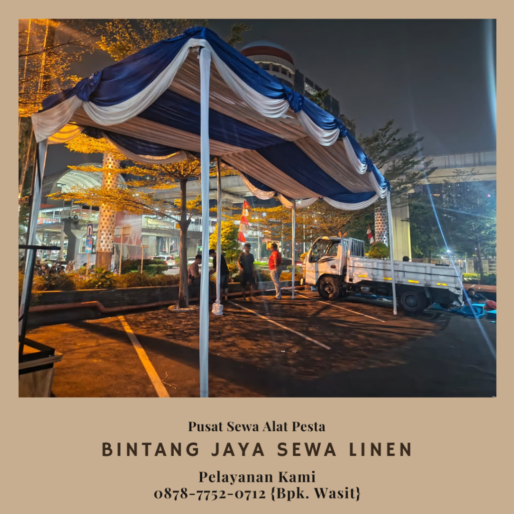 Sewa Tenda Area Terdekat Jakarta Dekorasi Serut Putih