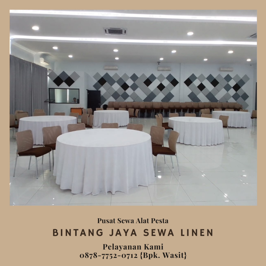 Sewa Meja Besar Type Bundar Diameter 180cm Area Terdekat Jakarta