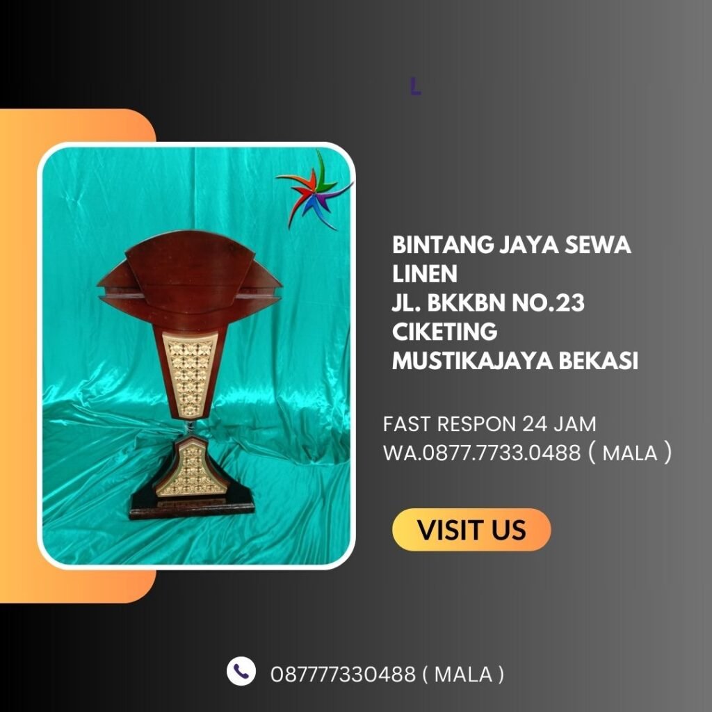 Jasa Sewa Podium Kayu Ukir Vip Kaki Hydrolic Area Jakarta Layanan 24 Jam