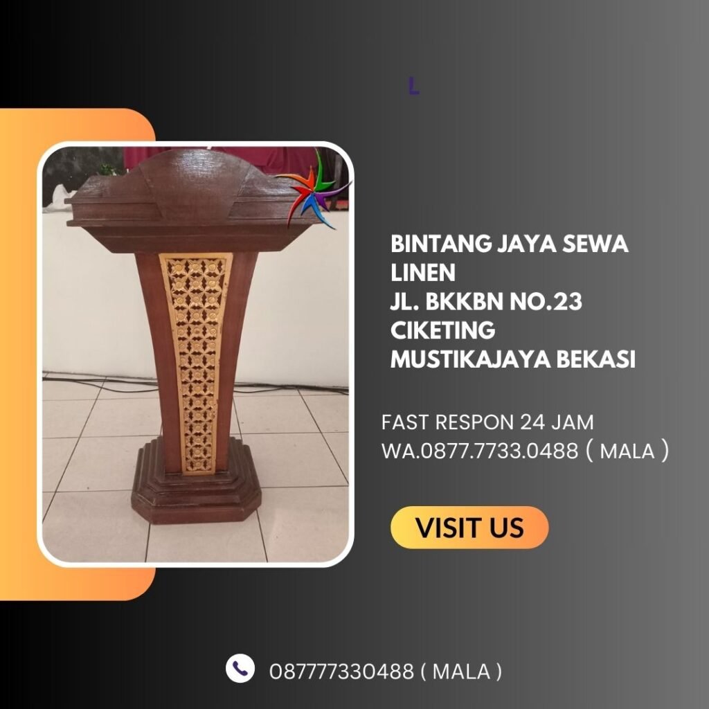 Jasa Sewa Podium Kayu Ukir Vip Kaki Hydrolic Area Jakarta Layanan 24 Jam