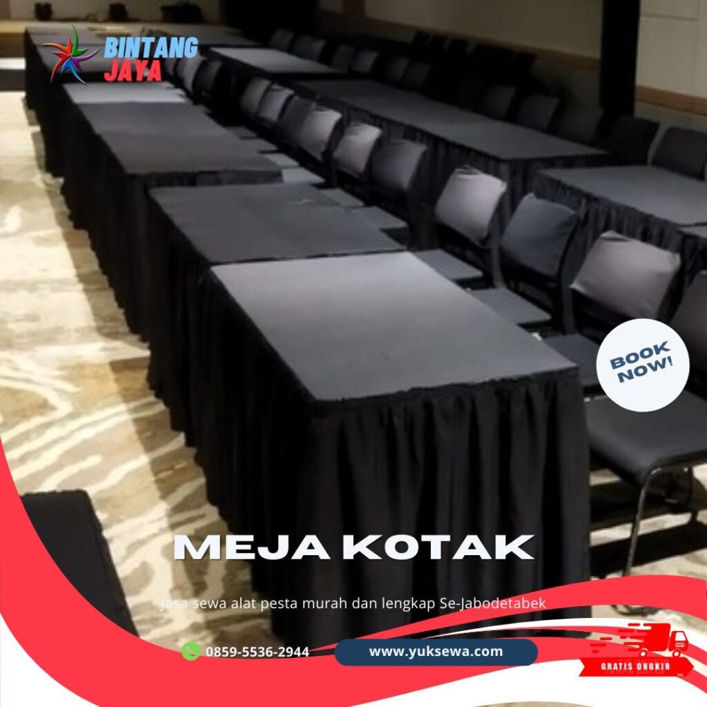 Jasa sewa Kursi Meja Podium Bahan Acrylic Bening Area Jakarta