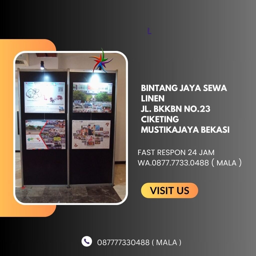 Pusat Rental Backdrop Partisi Hitam Untuk Pameran Area Terdekat Jakarta