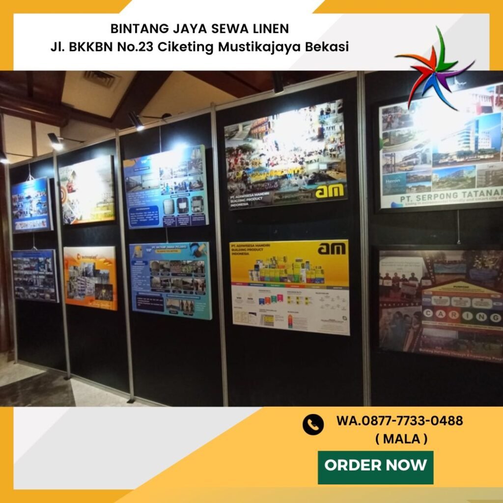 Pusat Rental Backdrop Partisi Hitam Untuk Pameran Area Terdekat Jakarta