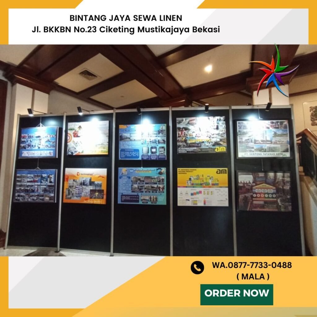 Pusat Rental Backdrop Partisi Hitam Untuk Pameran Area Terdekat Jakarta