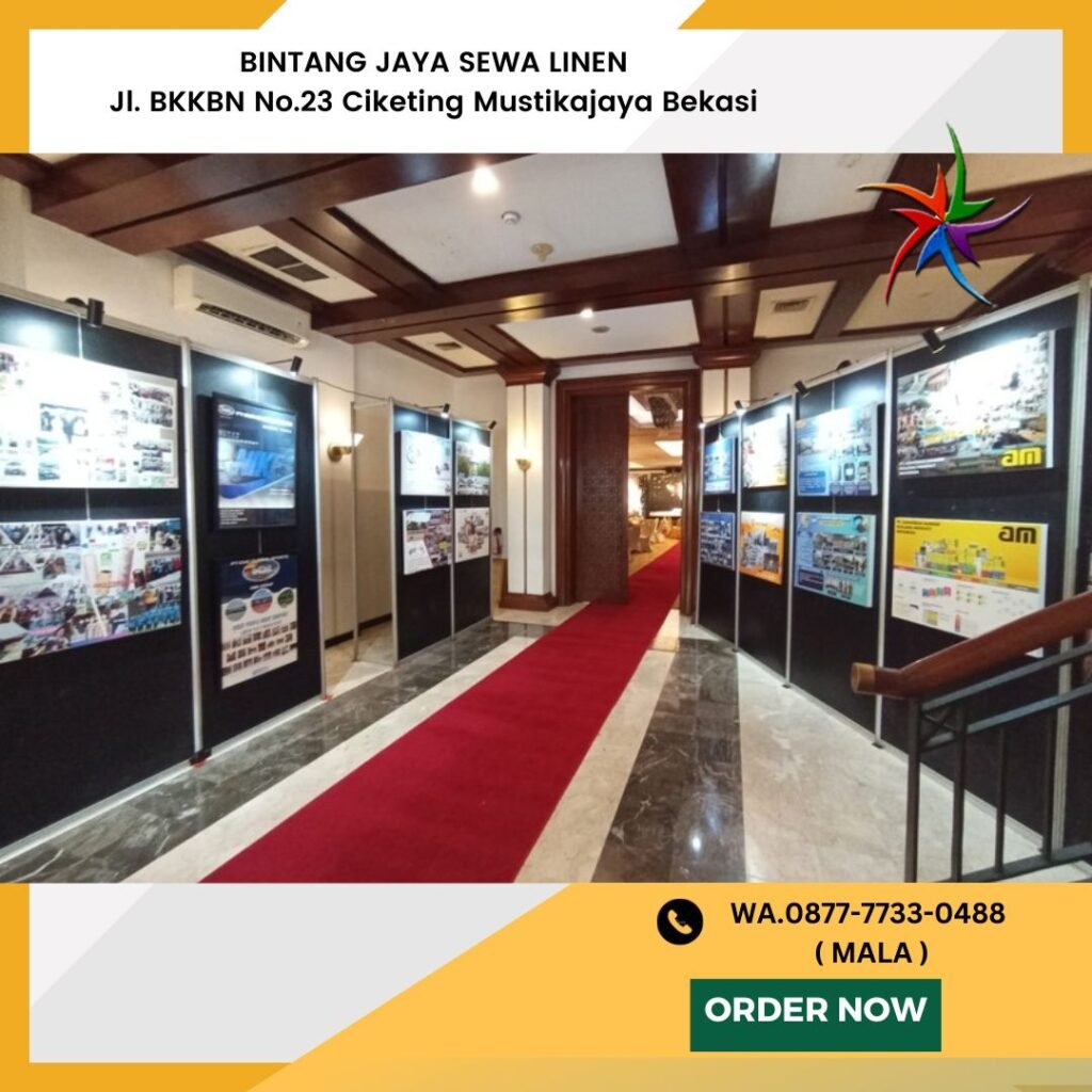 Pusat Rental Backdrop Partisi Hitam Untuk Pameran Area Terdekat Jakarta