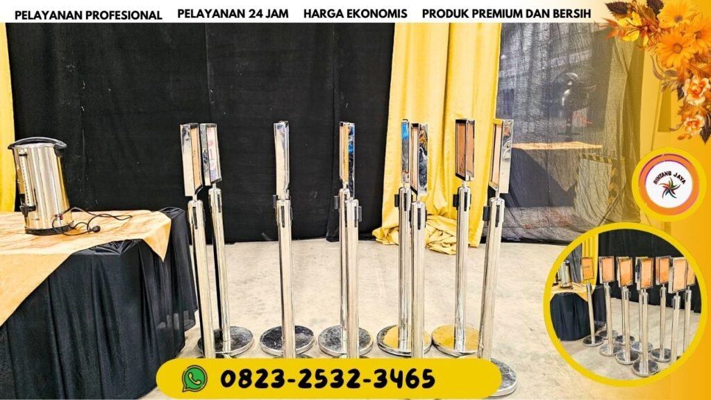 CV BINTANG JAYA MENYEWAKAN PAPAN PETUNJUK WELCOME BOARD ACRYLIC BINGKAI STAINLESS JAKARTA DAN BOGOR