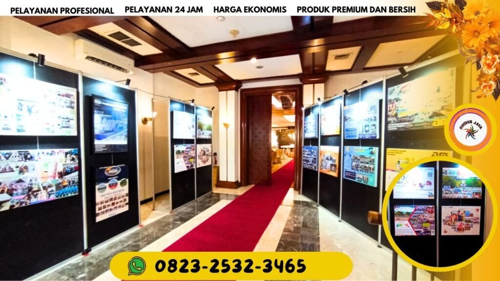 JASA SEWA BACKDROP PARTISI HITAM PEMASANGAN CEPAT RAPIH UNTUK PAMERAN AREA TERDEKAT JAKARTA