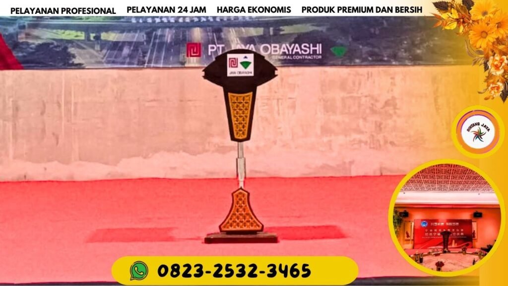 JASA SEWA PODIUM KAYU UKIR VIP KAKI HYDROLIC AREA JAKARTA SIAP ANTAR FREE ONGKIR