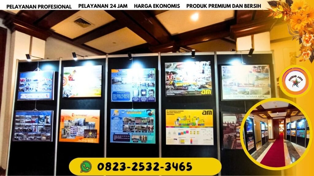 JASA SEWA BACKDROP PARTISI HITAM PEMASANGAN CEPAT RAPIH UNTUK PAMERAN AREA TERDEKAT JAKARTA