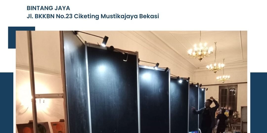 Sewa Backdrop Partisi Hitam Berkualitas Untuk Pameran Area Terdekat Jakarta (1)