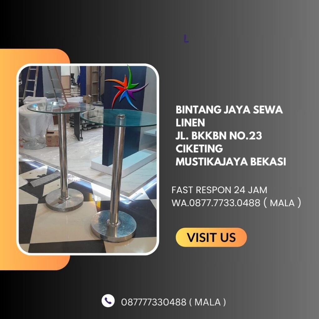 Sewa Meja Bar Dan Dealing Type VIP Kaca Area Jakarta Pusat