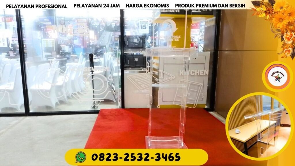 CIPTAKAN KESAN ELEGAN DENGAN RENTAL KURSI MEJA DAN PODIUM ACRYLIC AREA JAKARTA DAN SEKITARNYA SIAP KIRIM