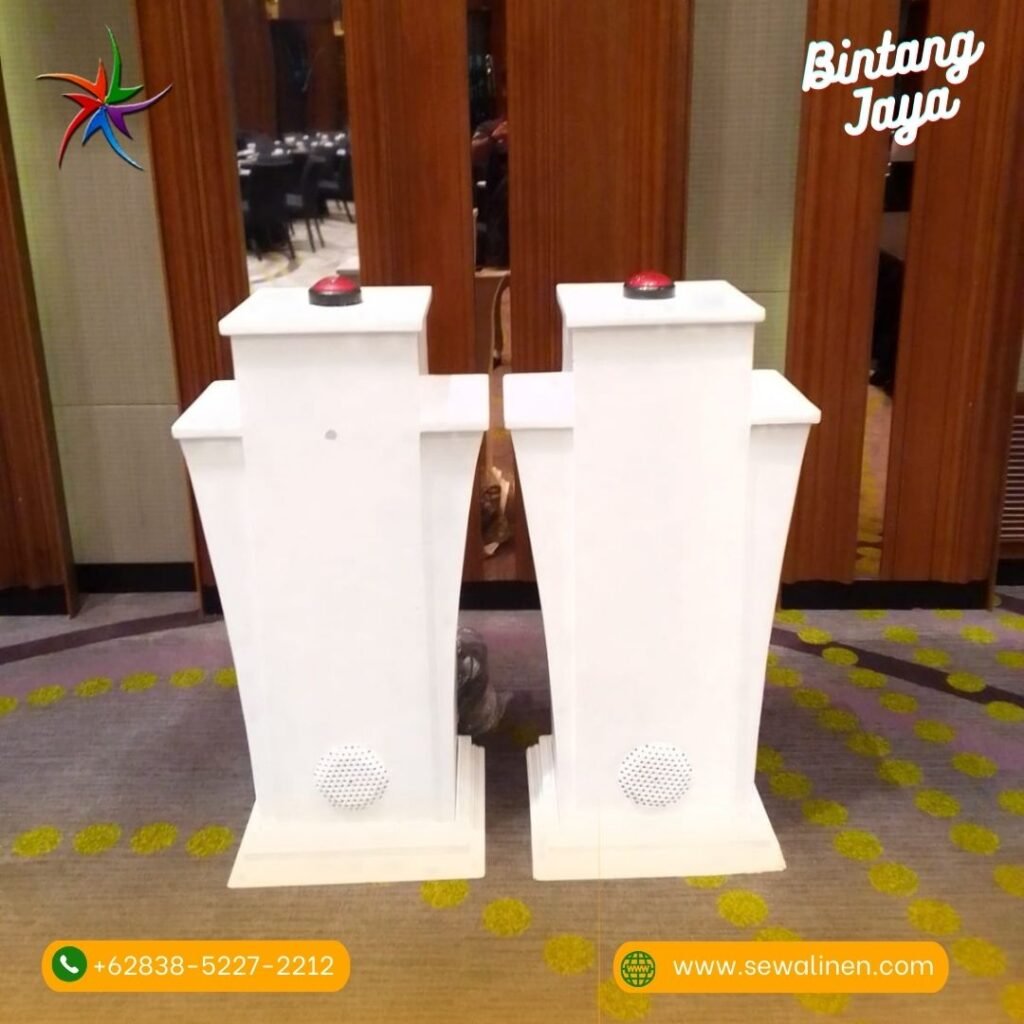 Pusat Sewa Sirine Podium VIP Putih Acara Peresmian Jakarta