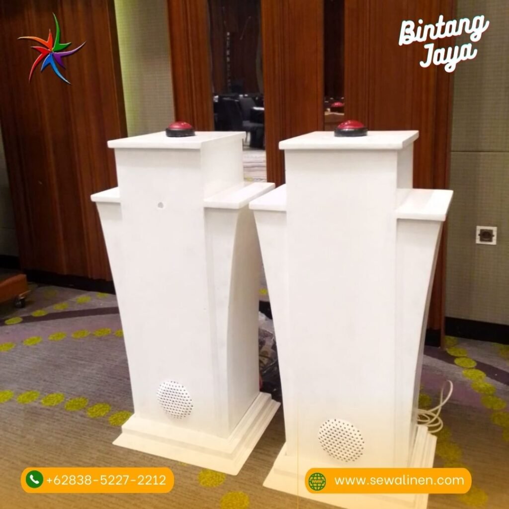 Pusat Sewa Sirine Podium VIP Putih Acara Peresmian Jakarta