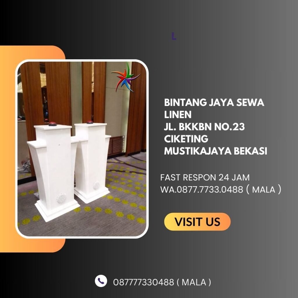 Pusat Sewa Sirine Podium VIP Putih Acara Peresmian Jakarta Pusat