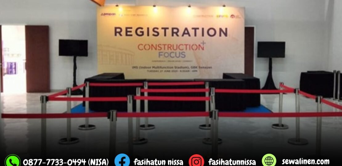 Sewa Tiang Stainless Pembatas Event Type Pita Merah Di Jakarta (5)