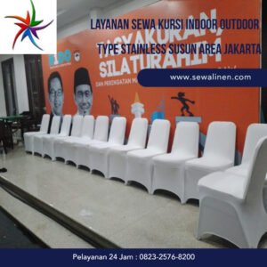 Layanan Sewa Kursi Indoor Outdoor Type Stainless Susun Area Jakarta