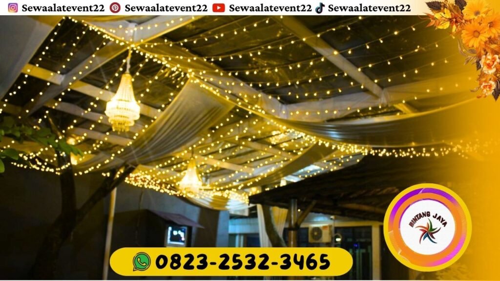 SEWA LAMPU DEKORASI FAIRYLIGHT TENDA RODER PROMO CASHBACK WILAYAH JAKARTA